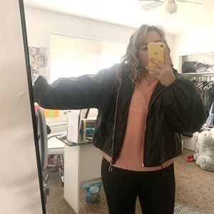 ASOS black leather jacket